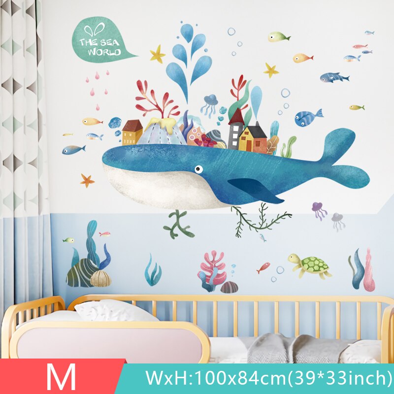 18 styles Large Cartoon Wall Stickers for Kids rooms Baby room Wall Decor Vinyl Removable Wall Decals Home Mural Home Decoration: M