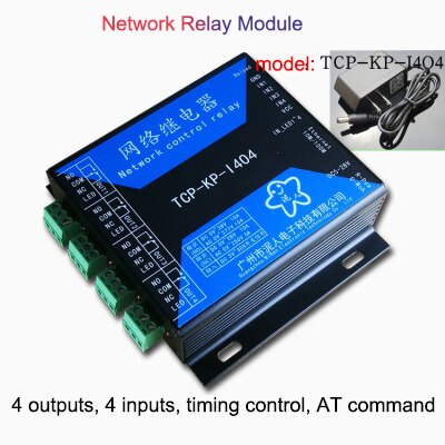 Ethernet network relay Remote switch 1 to 1 one switch controls multiple relay outputs networking control Switch controller: TCP-KP-I404