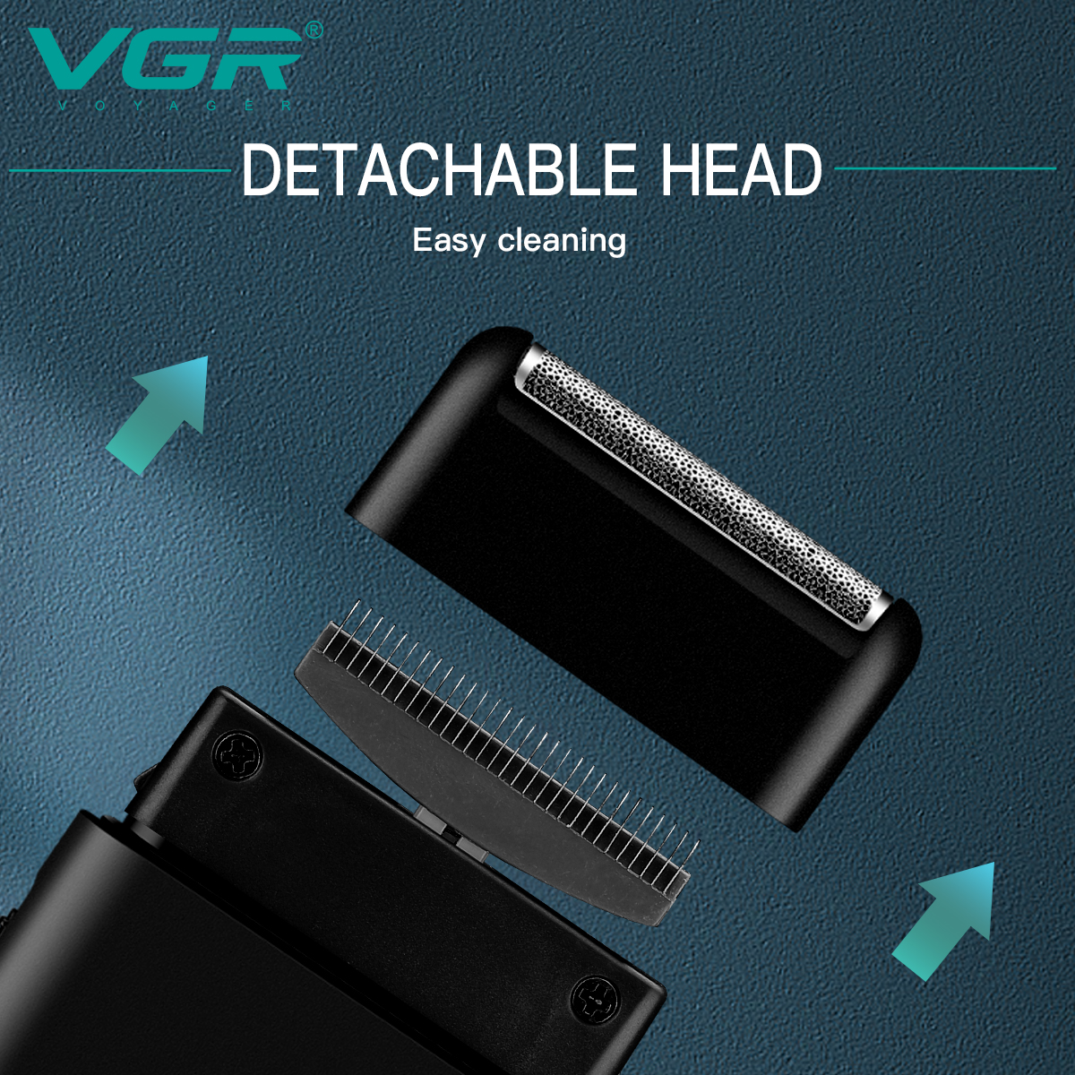 VGR maquina afeitar hombre afeitadora recargable para hombre Recortador de pelo De profesión Afeitadora de barba Afeitadora eléctrica Maquina de afeitar Portátil Recortadora de barba Mini Recortadora para hombres V-390