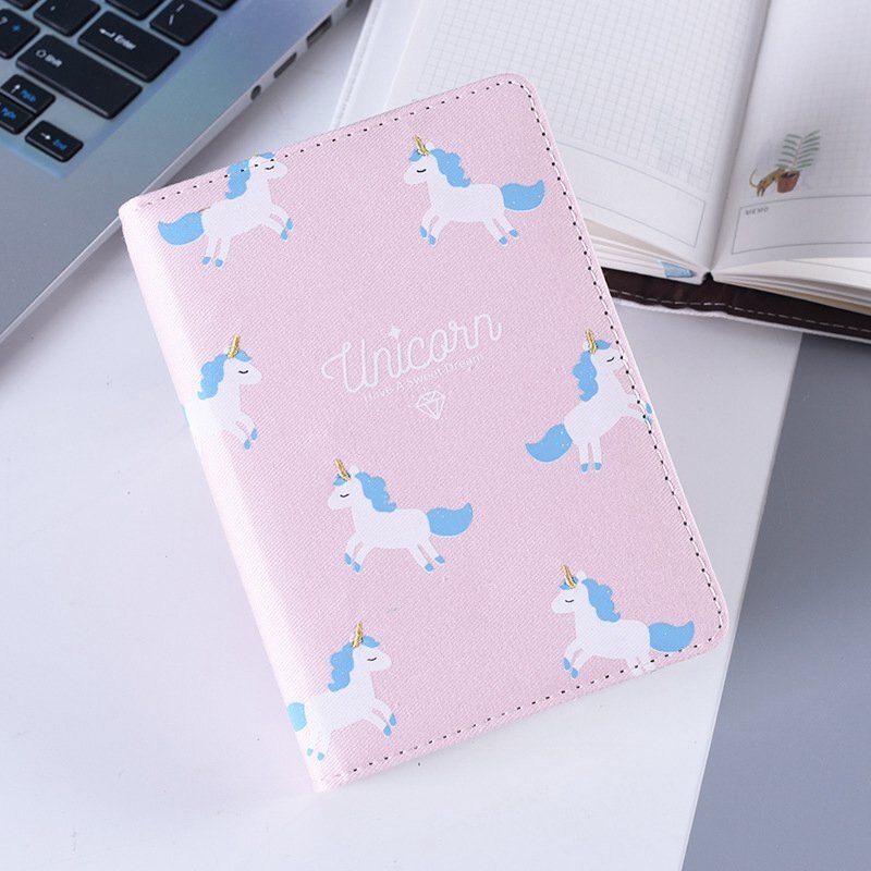 A6 Kawaii licorne cahier dessin animé livre à la main quotidien hebdomadaire calendrier Agenda Agenda organisateur Journal laitier bloc-notes enfants: Color 4 as picture