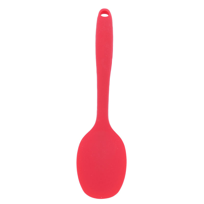 Cuchara raspadora de silicona resistente al calor, Mango integrado, cuchara para arroz, espátula para sartén, utensilios de cocina para Tartas