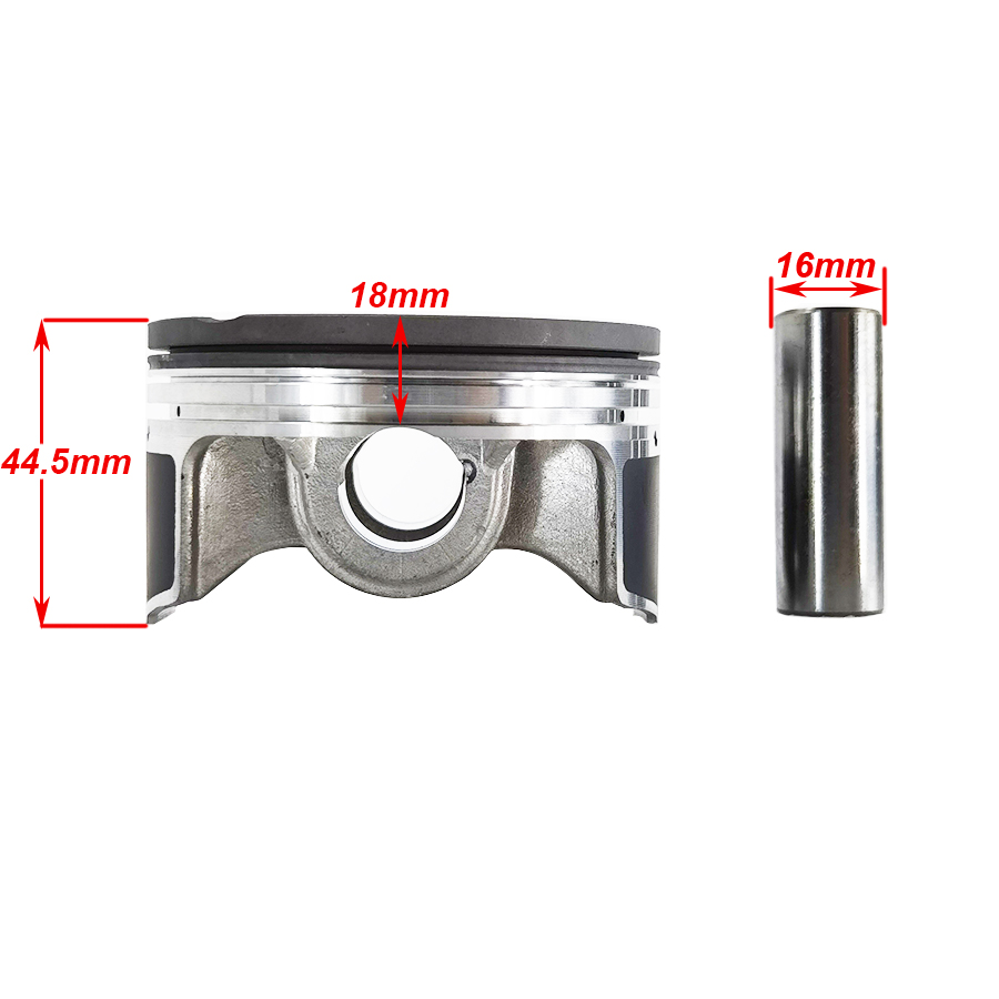 Kit Pistone Motore 186FA In Lega Di Alluminio – Completo Di Pistone, Spinotto, Fasce E Anelli Di Sicurezza, Ricambio Per Motori Raffreddati Ad Aria