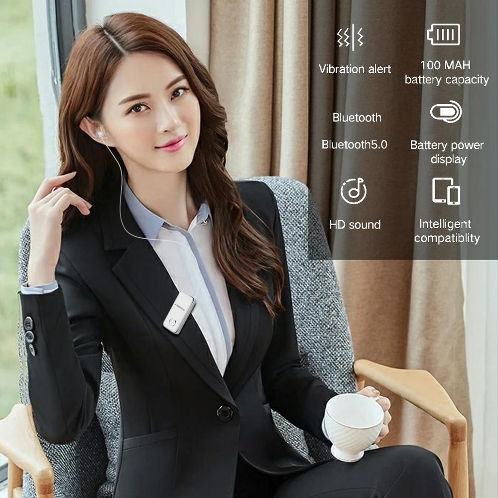 FineBlue F2Pro bluetooth 5.0 aluminum alloy call vibration Wireless Headset In-Ear High Tensile Collar Clip Portable Vibrating