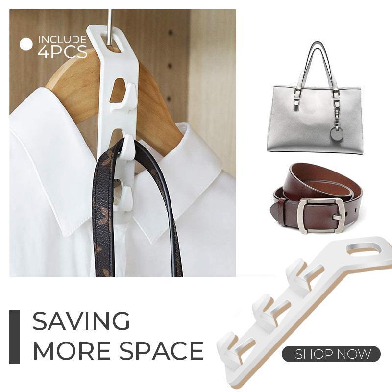 6 PCS Clothes Hanger Connector Hooks Mini Space Saving Cascading Hook Storage Rack Wardrobe Hanging Tool