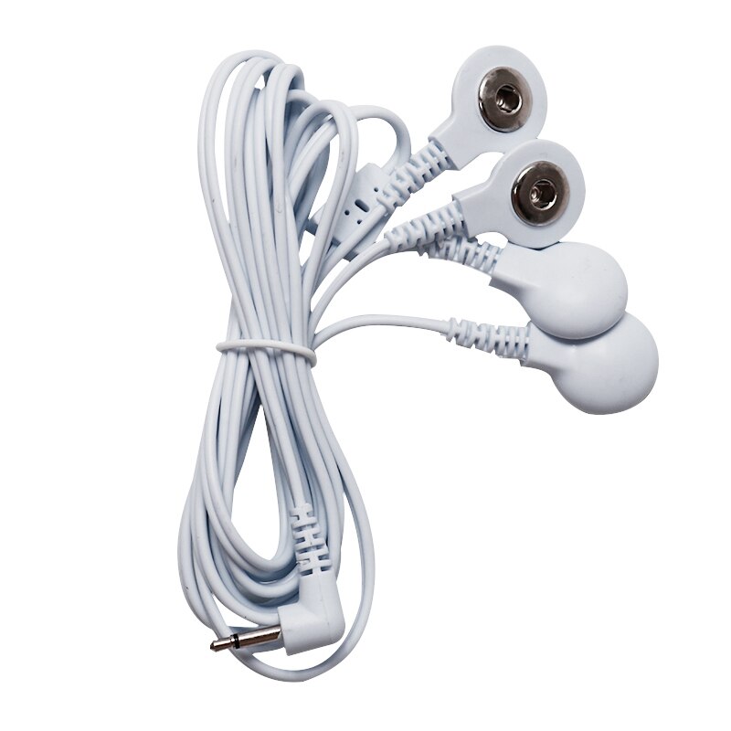 4 Knoppen Elektrode Draden Kabels Voor Aansluiten Elektrode Pad Met Tientallen Therapie Machine Massager 2.5 Mm Plug Body Massage: 4 Buttons