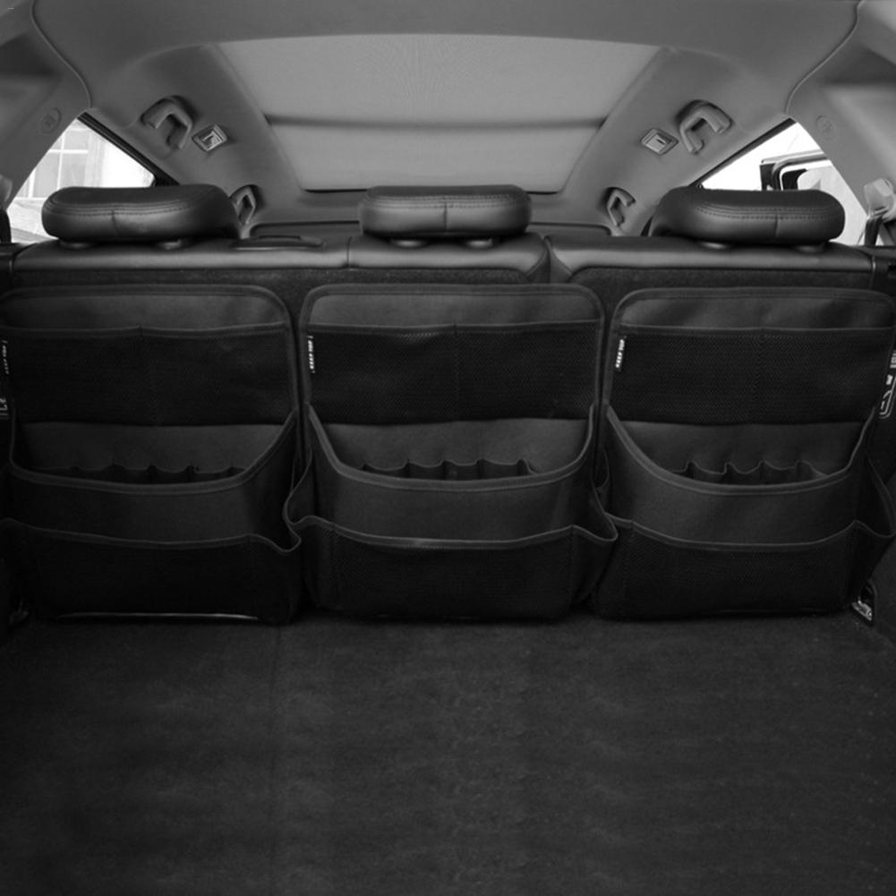 Organizador para asiento trasero de coche, bolsa de almacenamiento de coche, organizador de coche para asiento trasero, accesorios interiores, bolsillos de malla para SUV, vehículo y camión