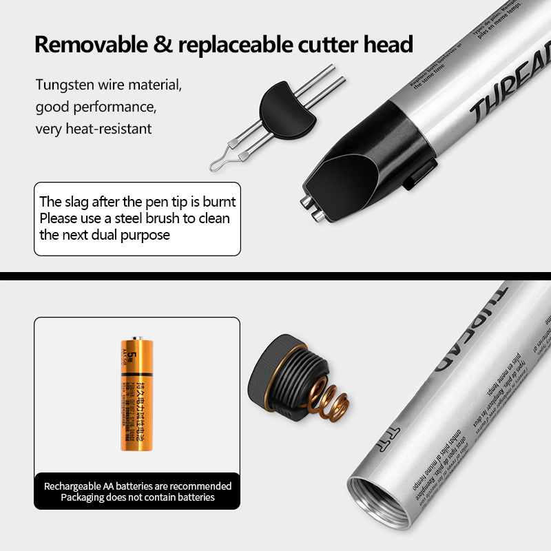 WUTA filo filo bruciatore bruciare filo fuso punte di ricambio fusione saldatura cera penna per gioielli stampo cera, pastelli, artigianato in pelle
