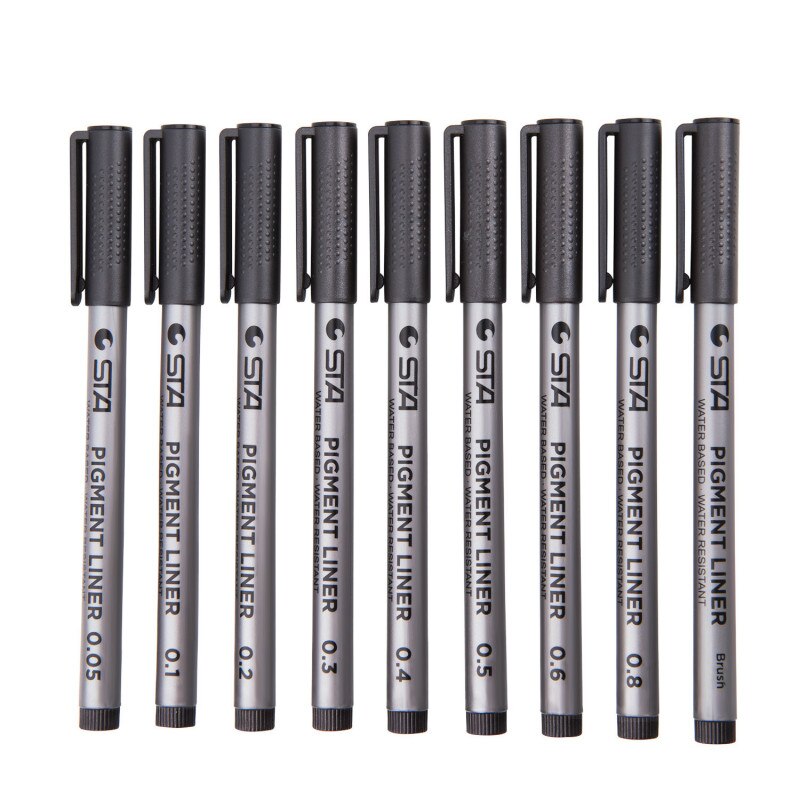 1Pcs Calligraphy Pen Hand Lettering Pens Brush Refill Lettering Pens Markers for Writing Drawing Black Ink Pens Art Marker