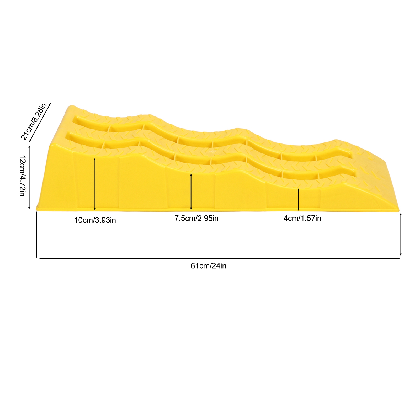 Poziomowanie Przyczepy Kempingowej 1 Para Rampa Poziomująca RV 3-stopniowe Żółte Kliny strąk Koła robić Stabilizacji Nieregularnego Terenu i Parkowania