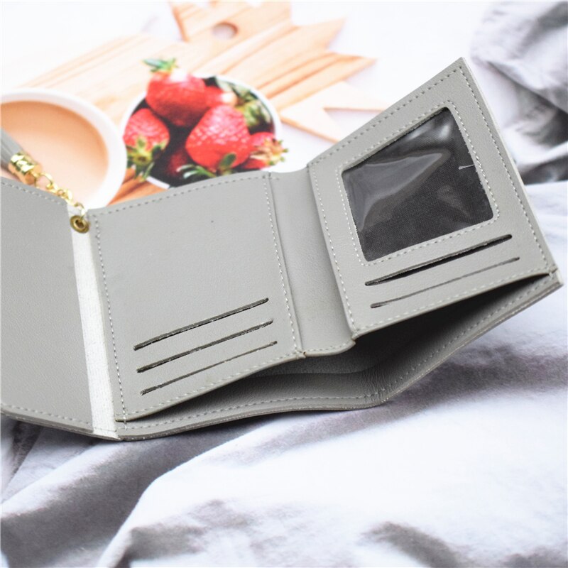 Portemonnee Vrouwen/Mannen Pu Leer Rood/Zwart/Grijs/Groen/Paars/Roze Vrouwelijke Portemonnee slim Dames Portemonnee Kaarthouder Case