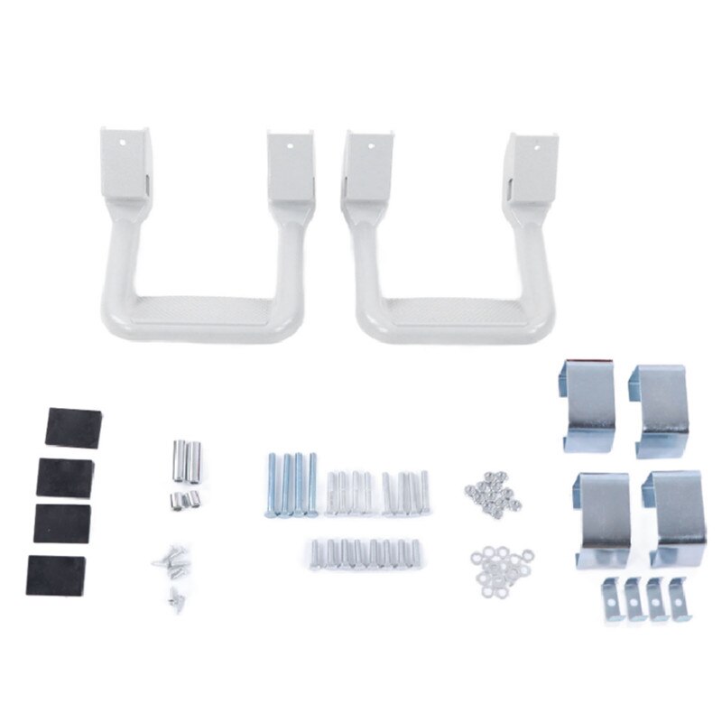 2Pcs/Set SUV Truck Side Steps Bar Anti-Slip Aluminum Pickup Powder-Coated Stirrup Boards for FORD/CHEVY/GMC/DODGE