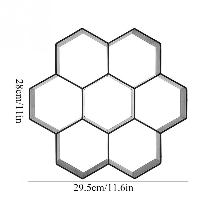 Agyvvt Hexagon Vorm Plastic Mal Cement Bestrating Baksteen Diy Tuinieren Steen Bakstenen Lopen Bestrating Beton Mallen Tuingereedschap