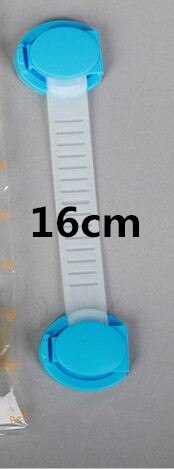 10 PC Plastic Baby Veiligheid Bescherming Voor Kinderen Kind Lock Kastdeur Baby Safety Lock Baby Veiligheidsslot Kid Veiligheid producten: blue 16cm 10x