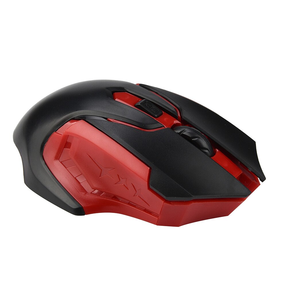 Mouse óptico profissional sem fio 6 teclas, 3200dpi 2.4ghz para jogos, para computador, mouse, pc, laptop, conecte e jogue mouse gamer # sw