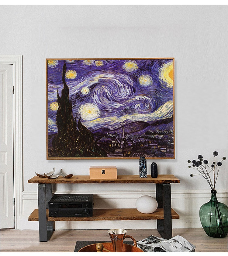 Adult 1000 pieces paper jigsaw Puzzles Landscape puzzle Children Jigsaws educational Toys Van Gogh Home decoration painting