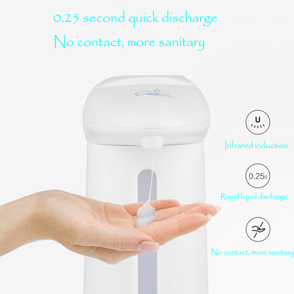 330ml Kitchen Hand Free Automatic Soap Dispenser Touchless Bathroom Dispenser Smart Sensor Liquid Soap Dispenser for Kitchen