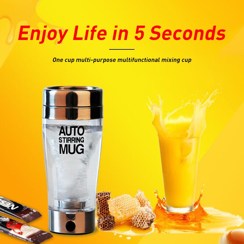 Shaker Bottles Electric Stirring Cup Shaker Bottle 350ml Electric Self Mixing Home Office Automatic Self Stirring Coffee Mug Cup