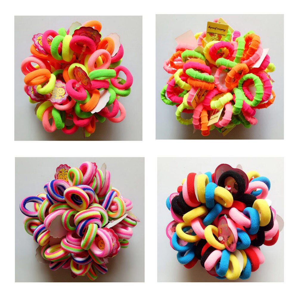 100 stk små godteri farge barnehodeplagg hårbånd h... – Grandado, image size:1000x1000