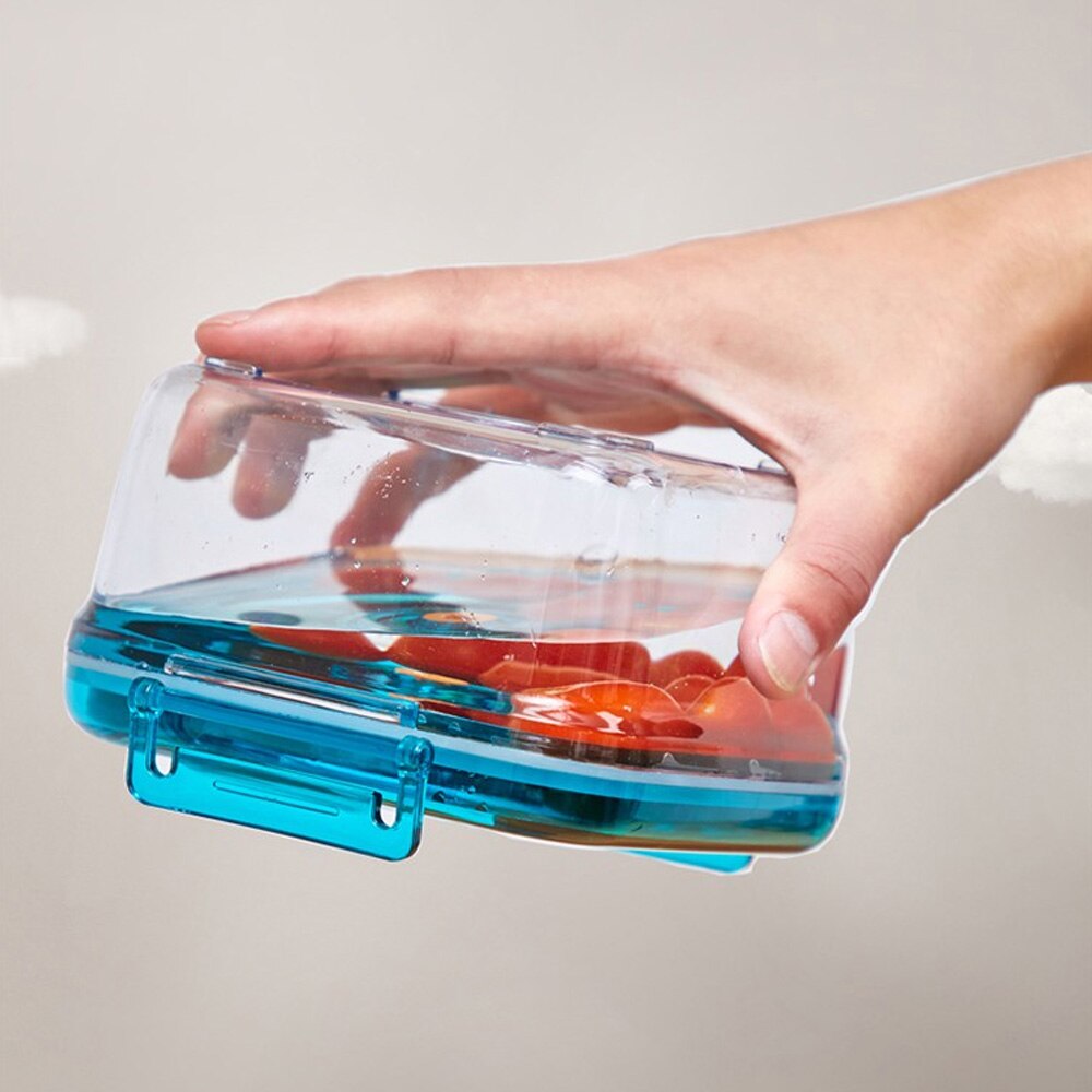 Kitchen Vacuum Container Large Capacity Food Vacuum Storage Box Square Plastic Containers With Pump Vacuum Sealer 700/1100ML