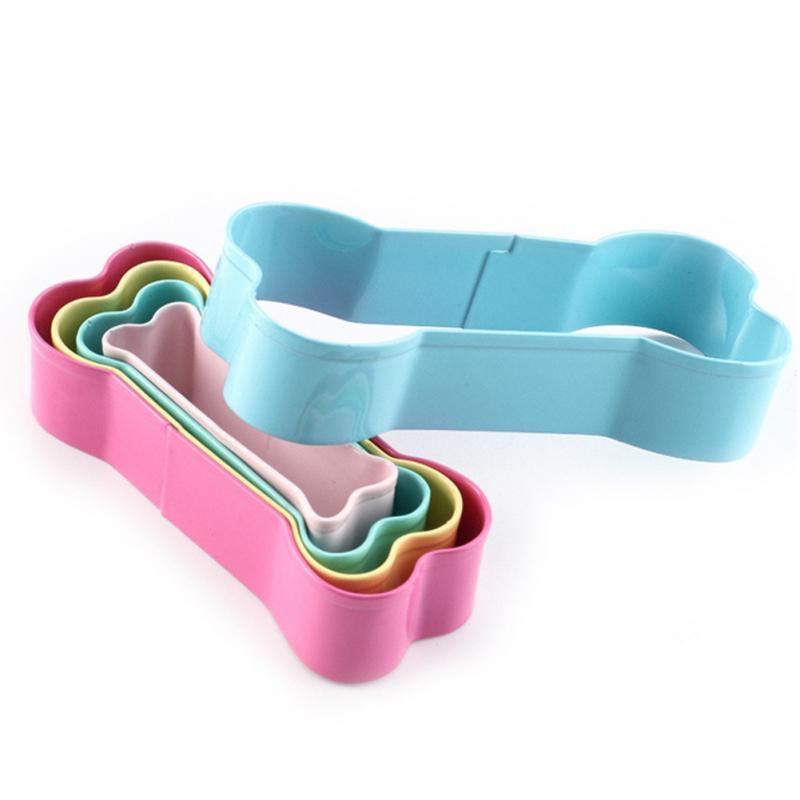 5 stuk cutter 3D hond bot vorm biscuit keuken accessoires rvs cake decoratie tool DIY gebak bakken biscuit mold