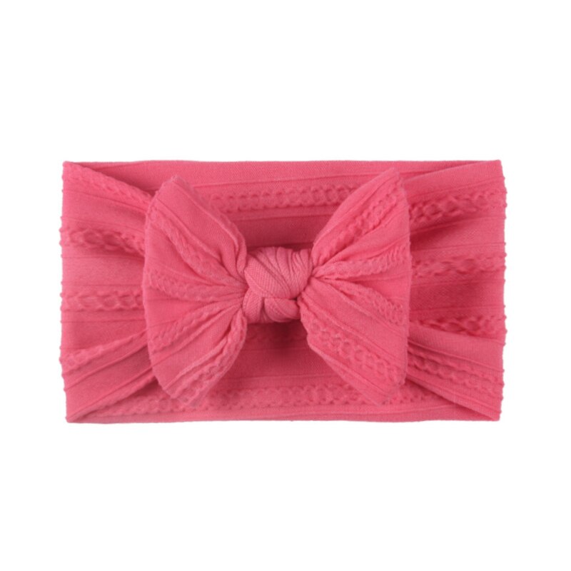 1Pcs Floral Bows Baby Headband Dot Bowknot Hairband Baby Girl Headbands nylon chiffon Kids Hair Band Girls Hair Accessories: 12