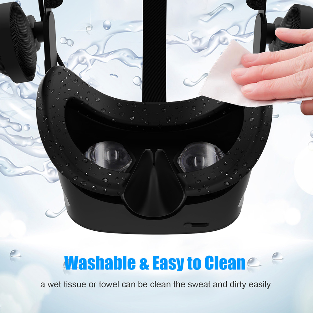 For HP Reverb G2 VR Glasses Silicone Replacement Pad Eye Mask Waterproof and Sweatproof Face Cover For HP Reverb G2 Accessories