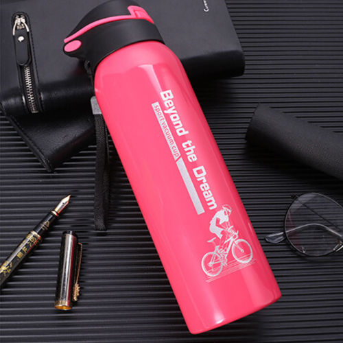 500 ml cyklar vattenflaska utomhussport bärbar cykel vattenkokare termos vattenflaska rostfritt stål mountainbike flaska