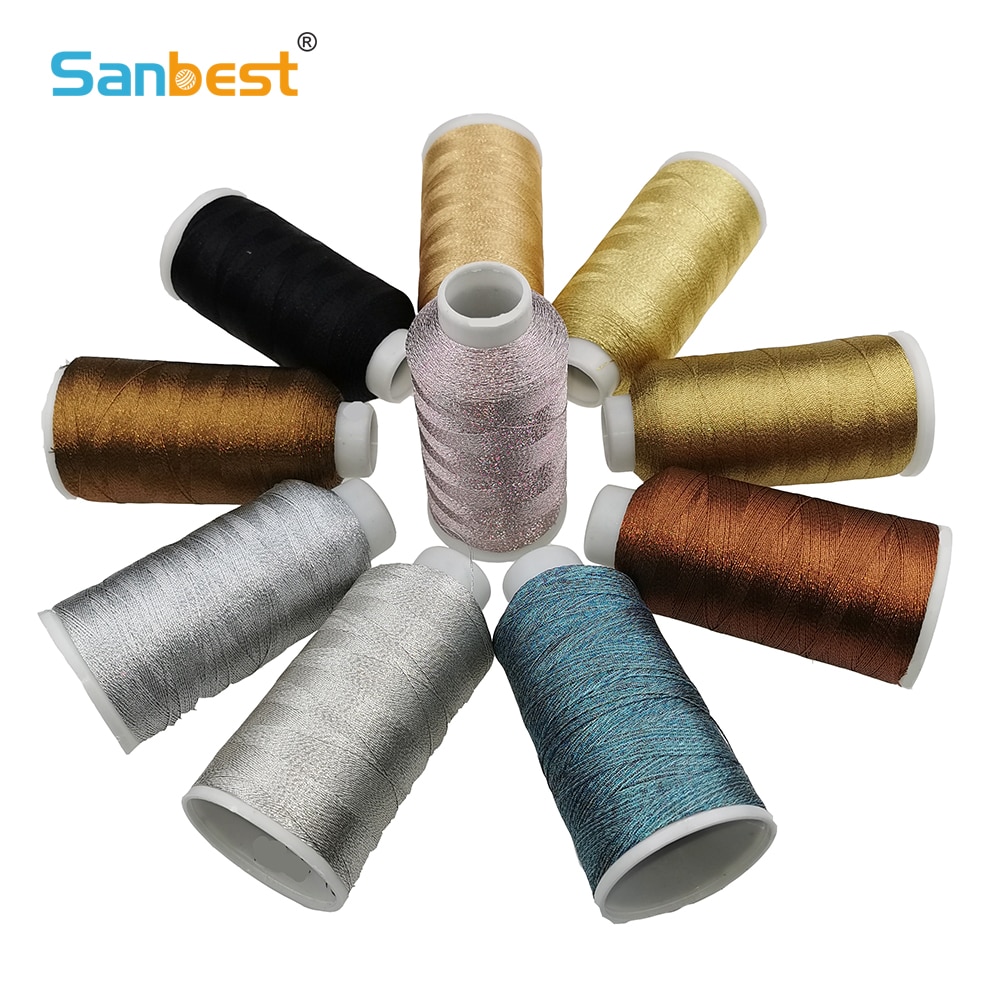 Sanbest – fil à tisser métallique 4 brins, fil de tissage de , fait à la main, Bracelet, point de couture, tatouage,