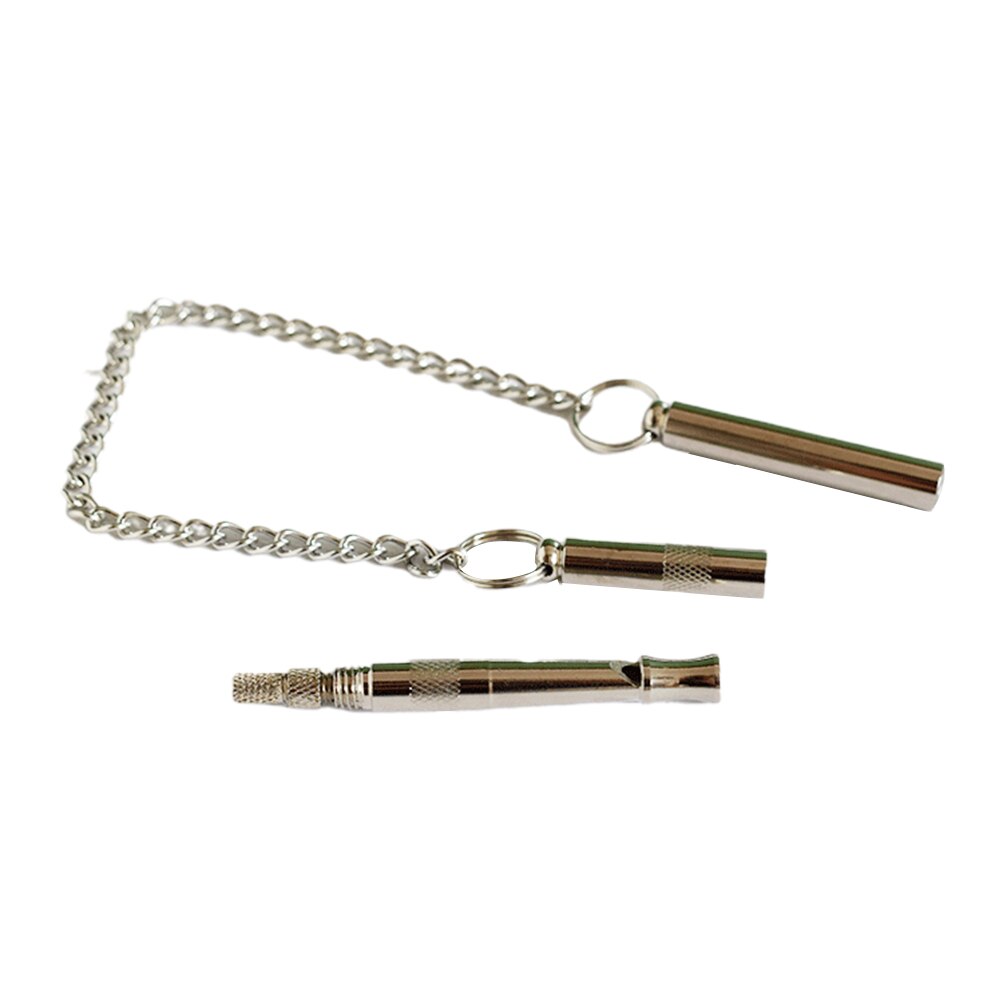 Silbato de Metal para perros, herramienta de entrenamiento para gatos de frecuencia ajustable, práctico, portátil, flauta, suministros para mascotas