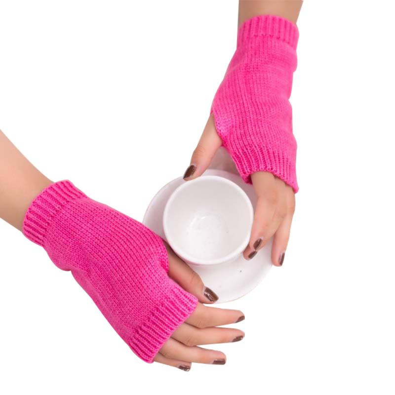 1 Paar Winter Gebreide Handschoenen Vrouwelijke Vingerloze Handschoenen Zonder Vingers Vrouwen Kasjmier Warme Winter Handschoenen Hand Pols Warmer: 14