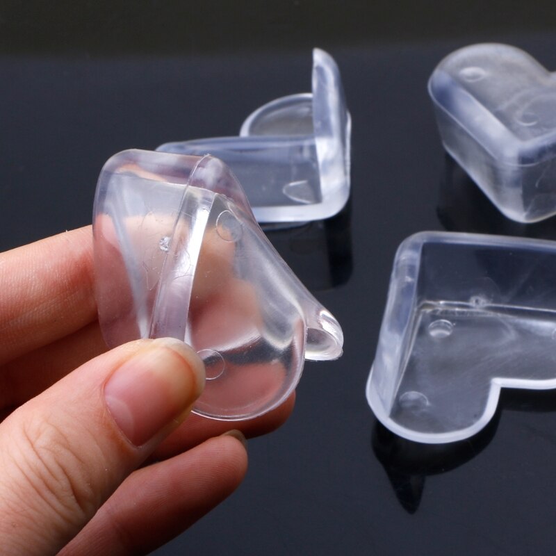 4pz Molle Del silicone Del bambino di Sicurezza Ad Angolo protettore Tavolo Scrivania Angolo Guardia Bambini Sicurezza Protezioni Laterali per I Bambini Del bambino di Protezione