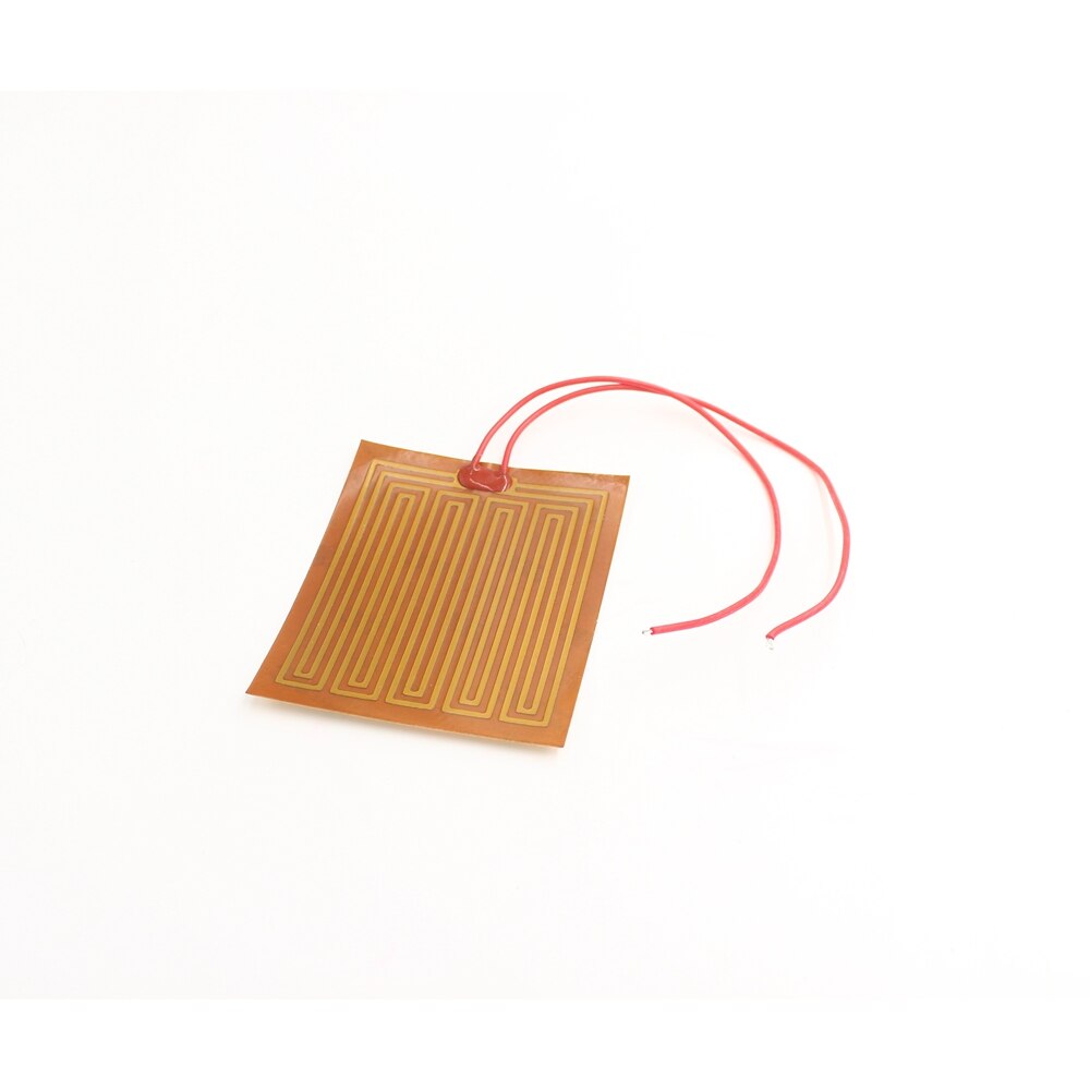 100x80mm 12V 35W PI Placa de película de calentamiento poliimida cojín de panel calefactado eléctrico estera electrotérmica lámina adhesiva Flexible calentador de aceite