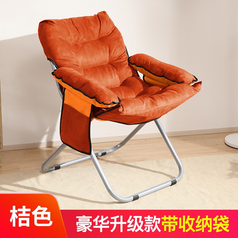 Silla plegable para exteriores, sillón pequeño redondo para leer en el campo, simple y conveniente, de tela para patio