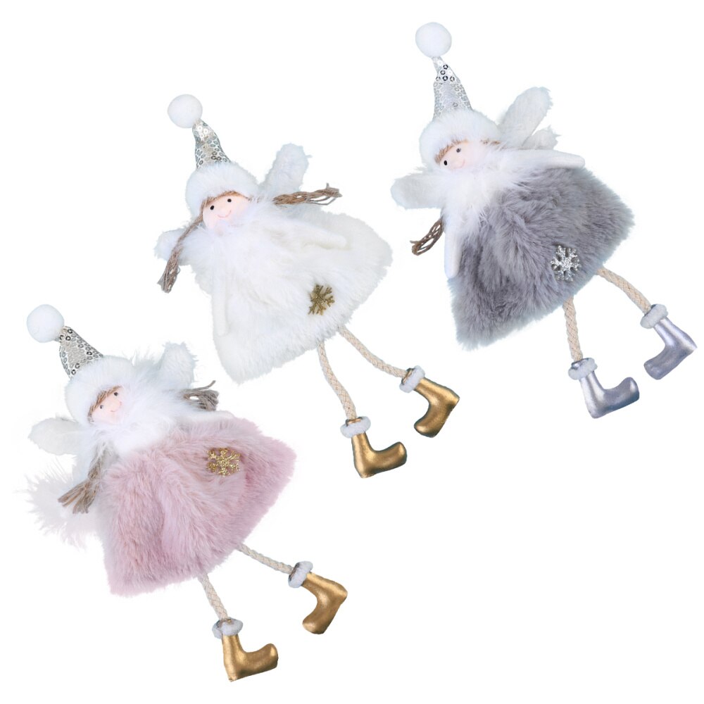 3 Pcs Adorable Angel Christmas Tree Hanging Pendants