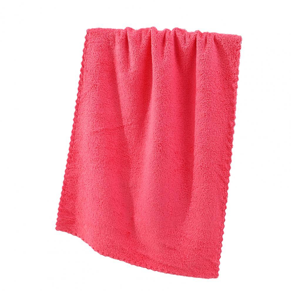 Excellent Towel Eco-friendly Useful Face Towel Microfiber Bath Towel for Bathroom Spa Towel: Red