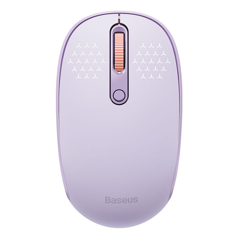 Baseus Wireless Mouse Bluetooth 5.0 3.0 2.4G Mode Silent Click Button 1600 DPI Mice for Computer Laptop Tablet Ergonomic Mouse: PURPLE
