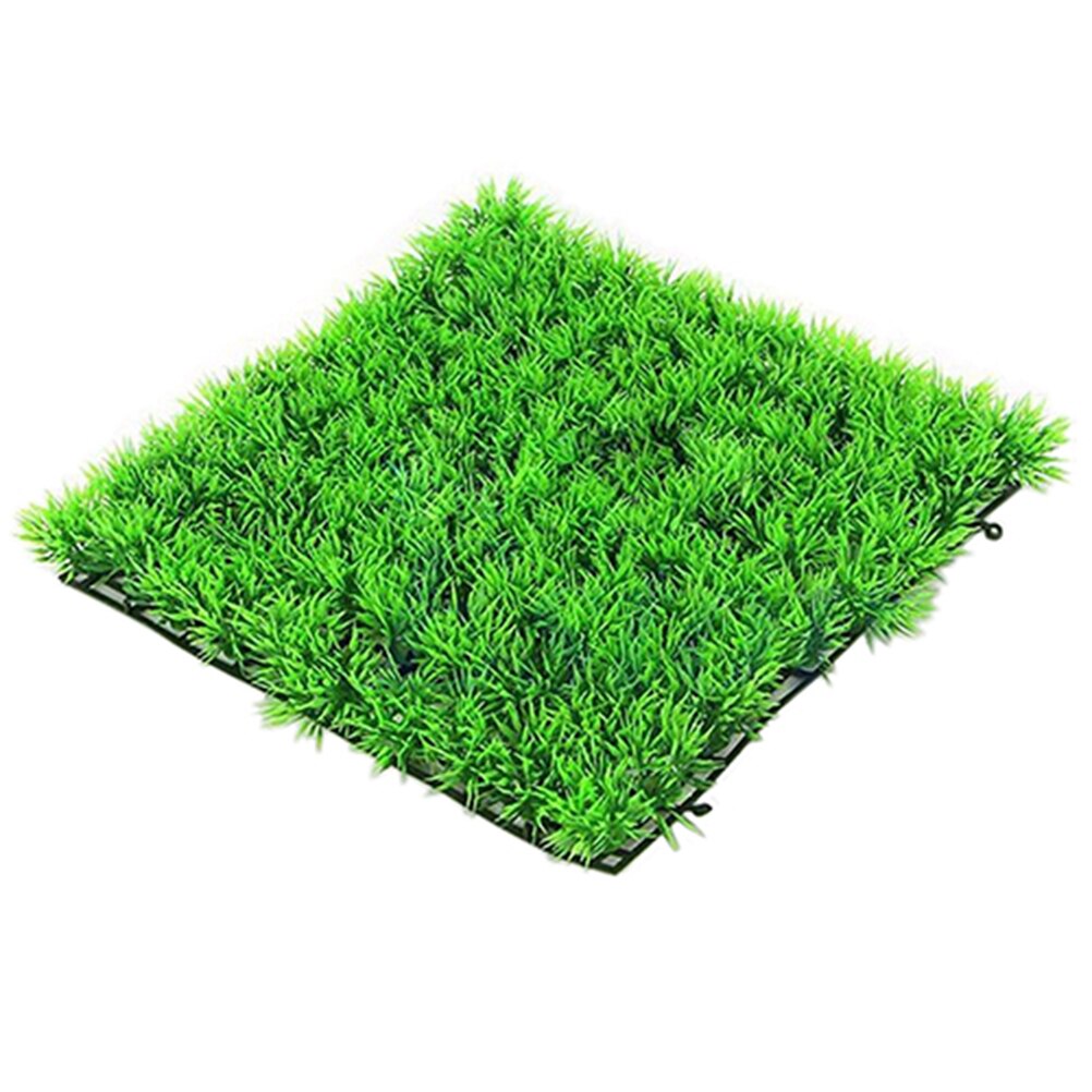 Césped verde de plástico césped planta acuario acuático acuario decoración de paisaje adornos de acuario respetuoso con el medio ambiente Artificial