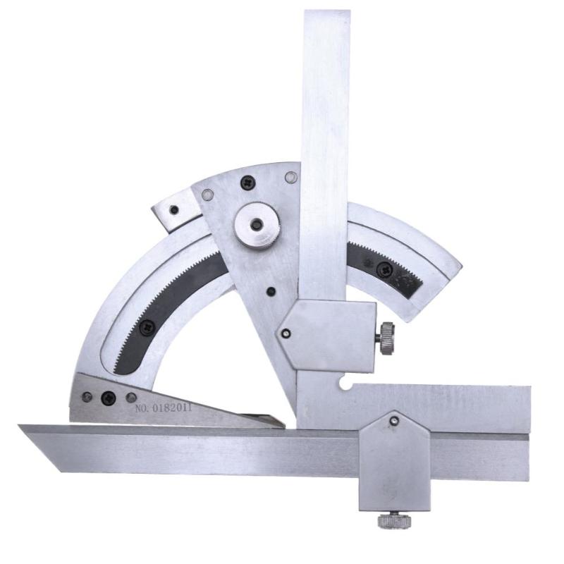 Carbon steel Round Head 0-320 degrees Protractor Angle Finder Rotary Measuring Ruler Machinist Tool 15cm Craftsman Ruler