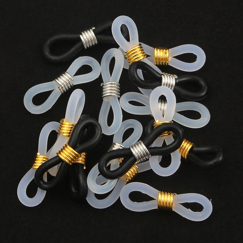 20pcs/lot Glasses Chain Non Slip Rubber Ring Sunglasses End Loop Connector Spectacles Retainer Ropes DIY Eyewear Accessories