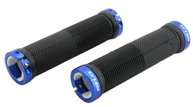Fietsen Afsluitbare Handgreep Voor Fiets Mtb Road Bike Stuur Fiets Grip Bike Aluminium + Rubber 7 Kleuren Gub 113: Blue