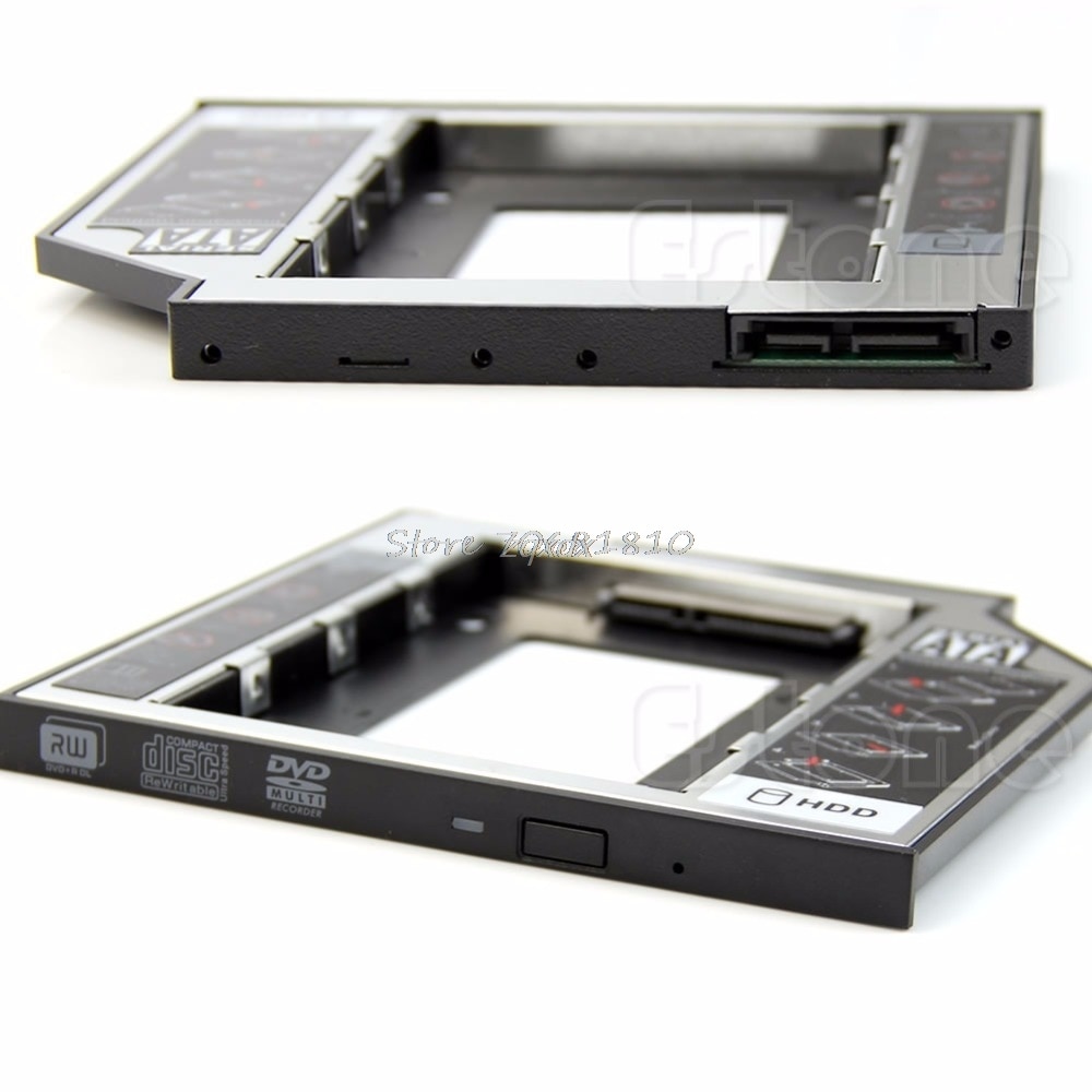 Universal 9.5mm SATA 2nd HDD SSD Hard Drive Caddy For CD DVD-ROM Optical Bay Whosale