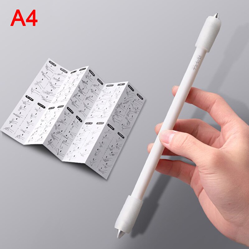 Novelty Spinning Pen Rotating Gaming Ballpoint Pen Kids Students Rotating Gaming Ballpoint Pen School Supplies Cute Stationery: A4