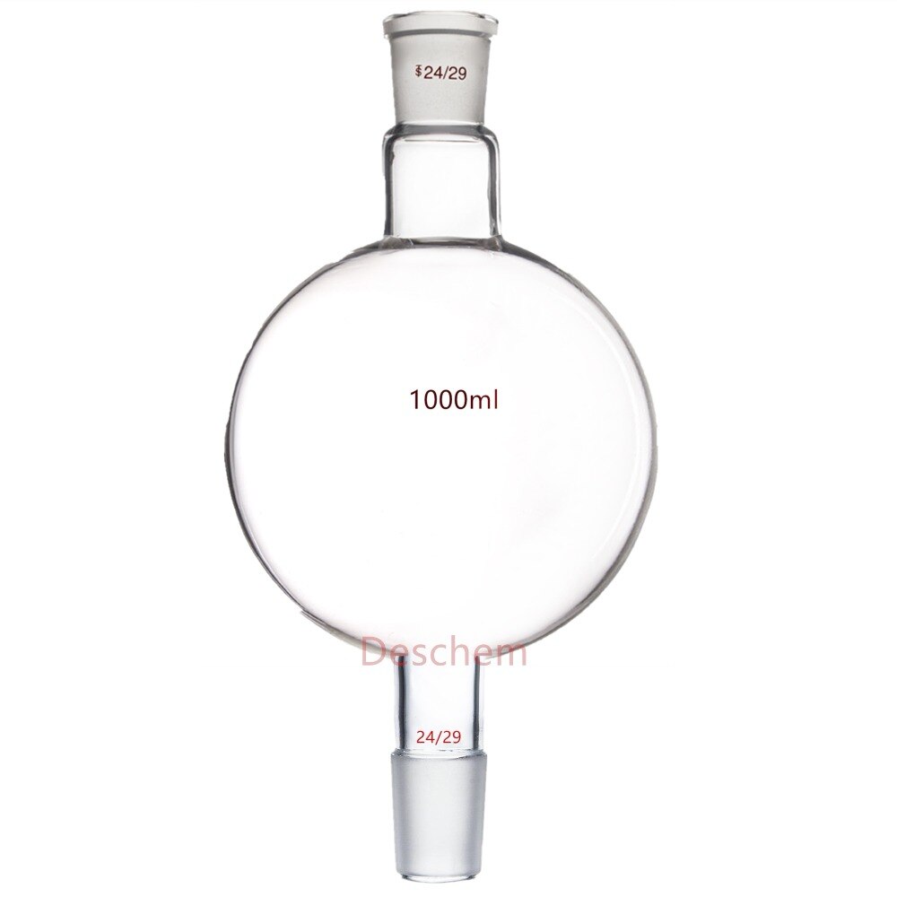 1000ml,Chromatography Reservoir Glass Flask,both 24/29 Joints,1L,Lab Glassware