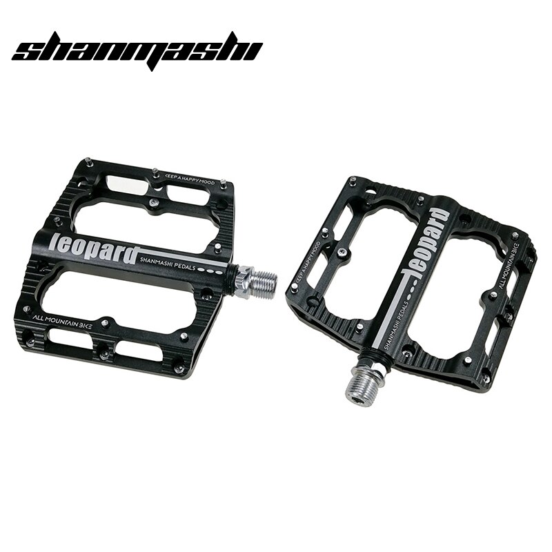 SMS pedały rowerowe platforma kompozytowa ze stopu aluminium duża szeroka wygoda uszczelnione łożysko antypoślizgowe pedały rowerowe MTB Droga rower: czarny