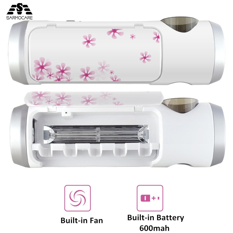 USB Rechargeable 3-in-1 UV Toothbrush Sanitizer Sonic Toothbrush Holder B100 Toothpaste Dispenser Multi-function Light Sanitizer