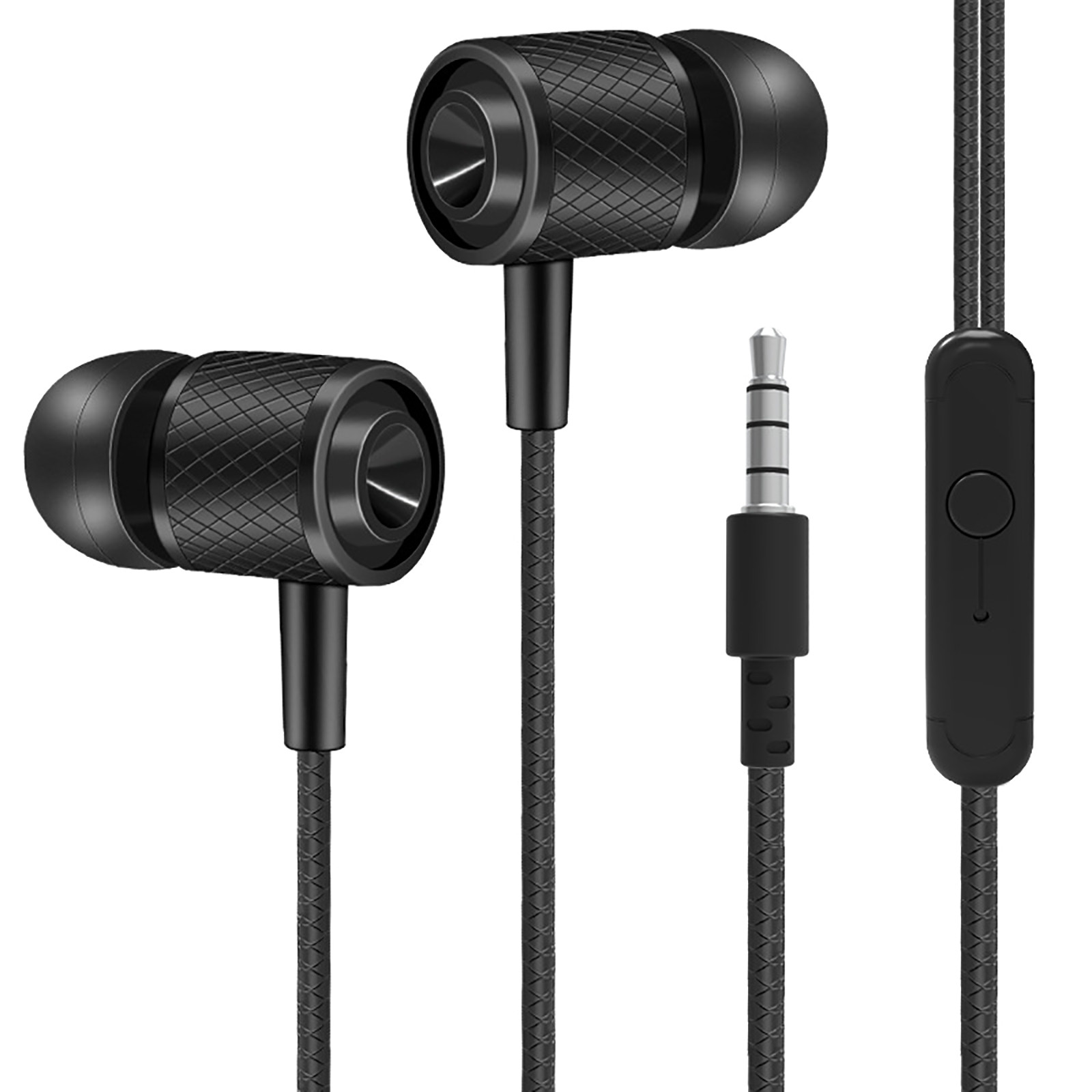 Wired Headphones With Mic Earphones In Ear Headphones With Microphone 3.5mm Wired Earbuds For Ios And GüMrüKsüZ Vergisiz üRüNler: Red