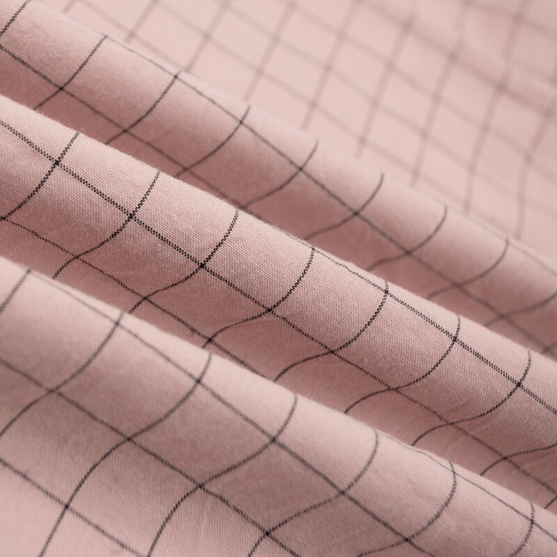 Waschen Reiner Baumwolle 100% Stoff für Bettwäsche Decke Abgedeckt Kleidung Shirt Netz gestreift Plaid Tuch Brokat NäHenne Diy 50x250cm: Stärke Plaid