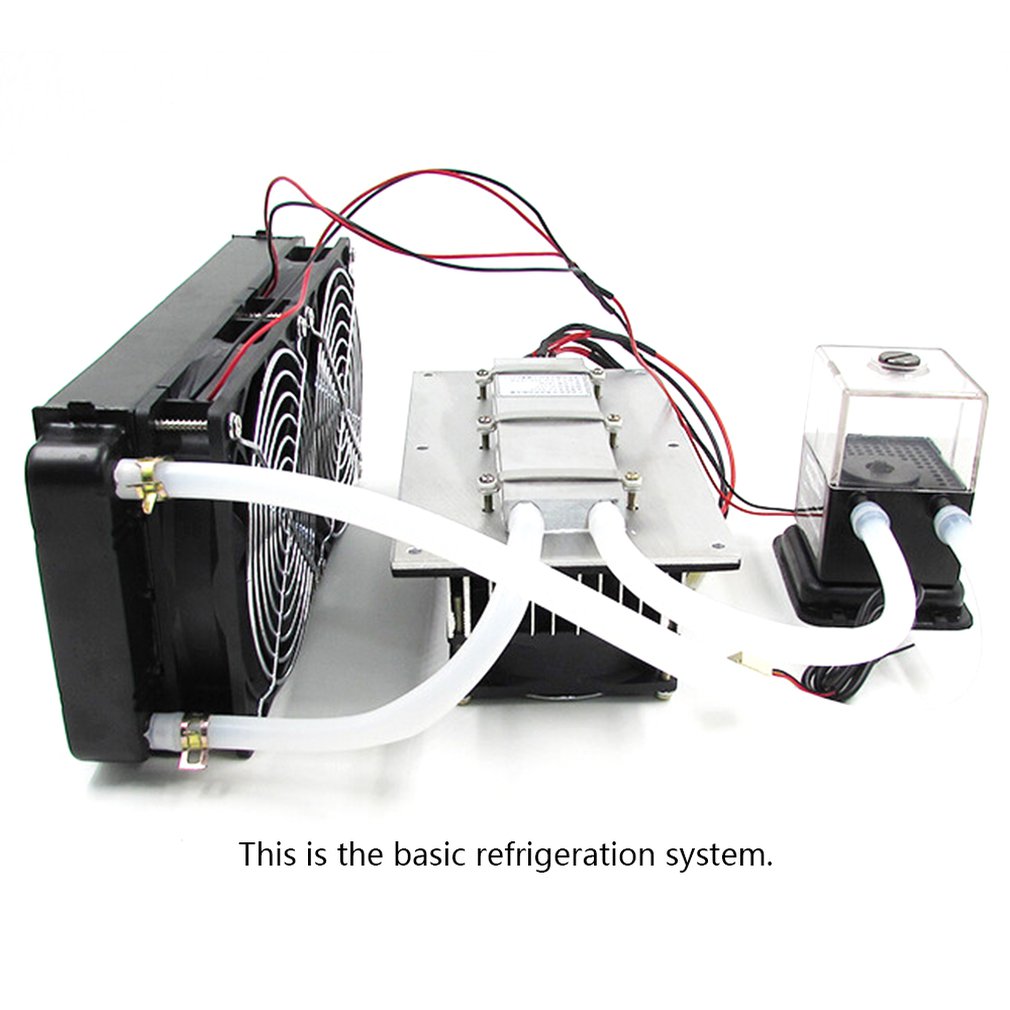 Ventilador de radiador de refrigeración por agua de aluminio DC12V 108W, refrigerador electrónico Peltier, congelador, aire acondicionado pequeño