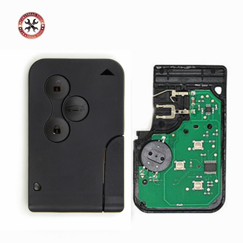 3 Buttons 433MHZ Smart Key Card for Re-nault BRAND Remote Key Re-nault Me-gane Smart Card 3 Button