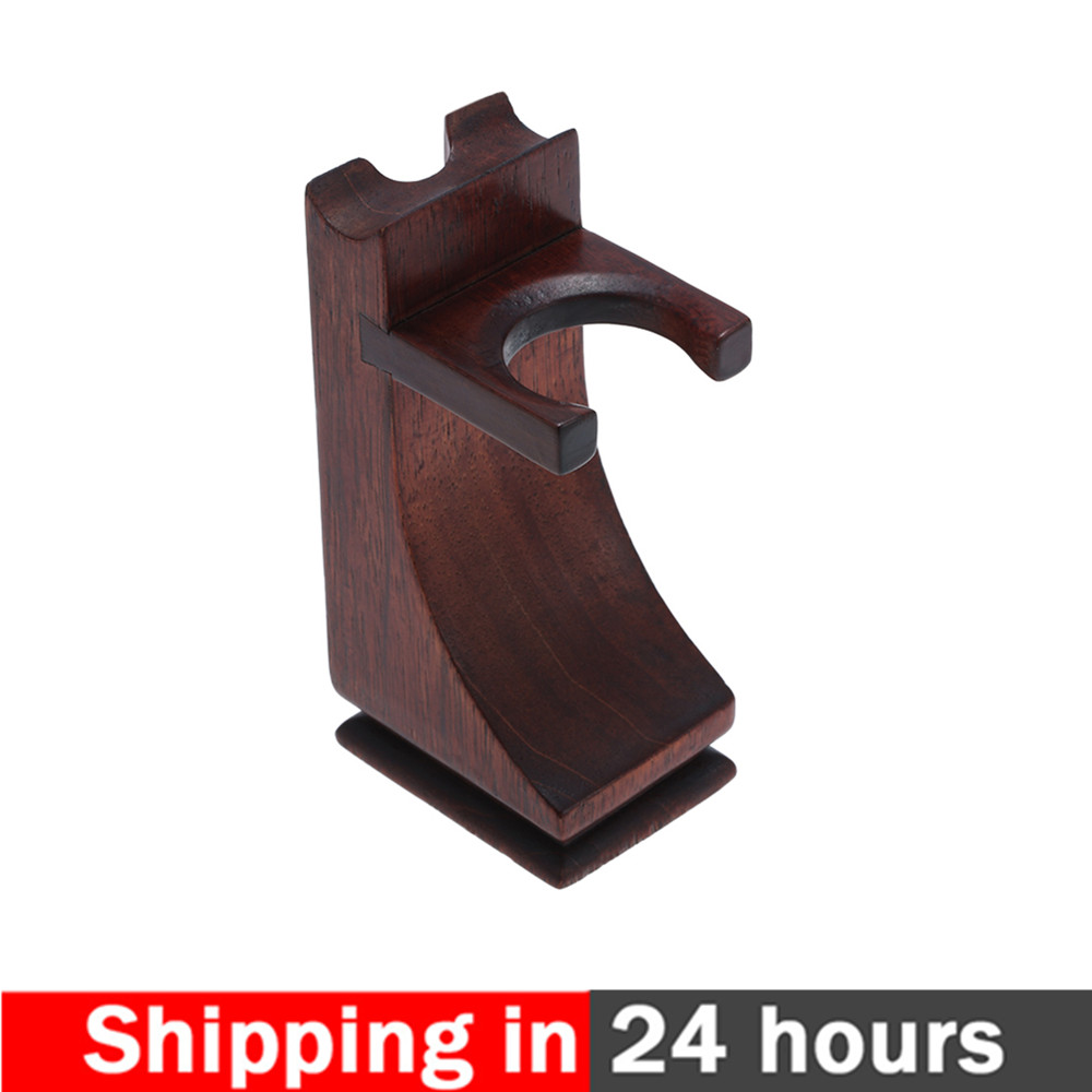 Shaving Holder Stand for Shaving Razor Brush Solid Wood Shaving Tool Organizer for Beard Hair Removal